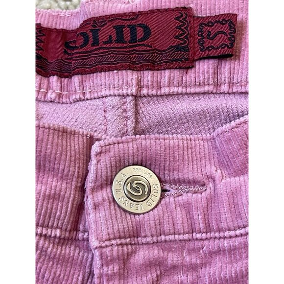 Vintage Solid Jeans Angel Bootcut Stretch Corduroy Pants Pink Cigarette Sz 5 - Picture 11 of 15